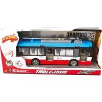 Sparkys Městský trolejbus na setrvačník s osvětlením a zvukem - červený 6