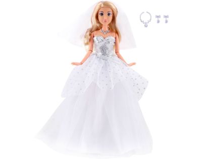 Sparkys Módní panenka v bílých svatebních šatech