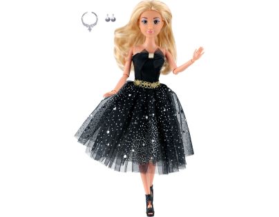 Sparkys Módní panenka ve společenských šatech - krátké černé