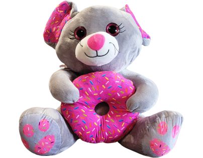Sparkys Myš s donutem šedá 25 cm