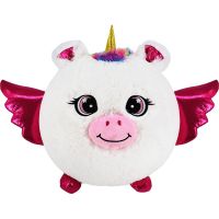 Sparkys Nafukovací plyšový kamarád - Jednorožec bílý 23 cm