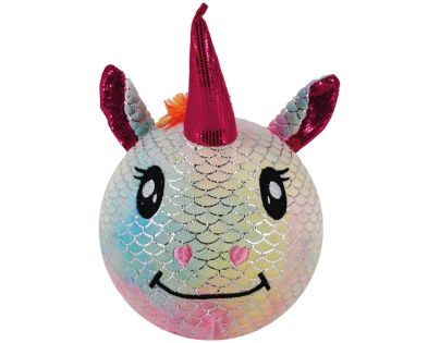 Sparkys Nafukovací plyšový kamarád - Jednorožec duhový 15 cm