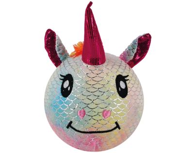 Sparkys Nafukovací plyšový kamarád - Jednorožec duhový 23 cm