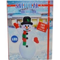 Sparkys Nafukovací svítící mávající sněhulák 187 cm 5