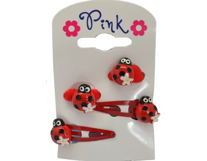 Sparkys PINK - Sada sponky a gumičky do vlasů BERUŠKA