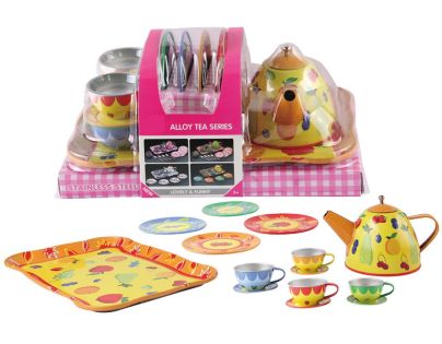 Sparkys Plechová čajová sada s příslušenstvím 15 ks