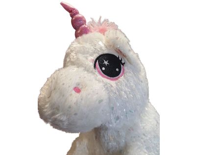Sparkys PLYŠÁKOV - Jednorožec sedící 45 cm bílý