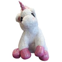Sparkys PLYŠÁKOV - Jednorožec sedící 45 cm bílý