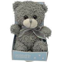 Sparkys PLYŠÁKOV - Medvídek s mašlí 12 cm šedý