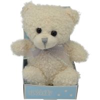 Sparkys PLYŠÁKOV - Medvídek s mašlí 12 cm bílý