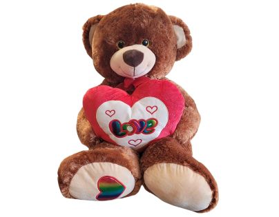Sparkys PLYŠÁKOV - Velký Medvěd se srdcem a mašlí 60 cm