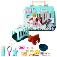 Sparkys Plyšový mazlíček v přepravce - sada 15 ks zelená