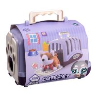 Sparkys Plyšový mazlíček v přepravce - sada 15 ks fialová 2