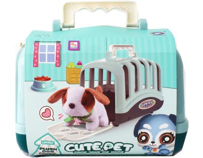 Sparkys Plyšový mazlíček v přepravce - sada 15 ks zelená