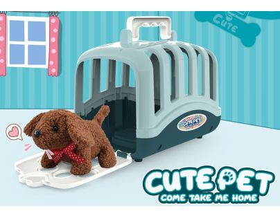 Sparkys Plyšový mazlíček v přepravce - sada 15 ks zelená