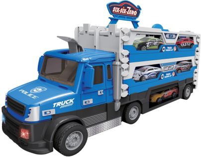 Sparkys Policejní TRUCK 2v1 se světlem a zvukem a 6 auty