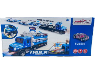 Sparkys Policejní TRUCK 2v1 se světlem a zvukem a 6 auty