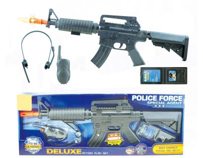 Sparkys POLICIE - Samopal s vysílačkou set 4 ks