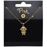 Sparkys Pozlacený řetízek s přívěskem 3D OPIČKA