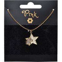 Sparkys Pozlacený řetízek s přívěskem HVĚZDA