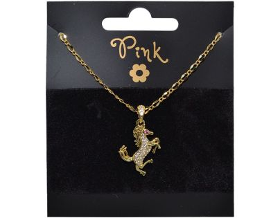 Sparkys Pozlacený řetízek s přívěskem KŮŇ