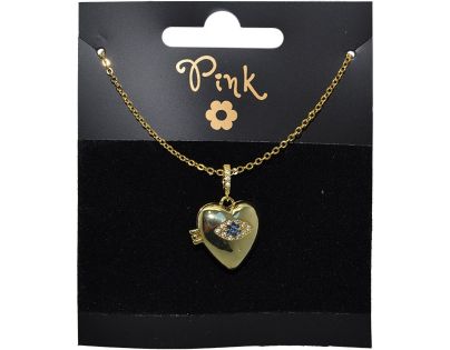 Sparkys Pozlacený řetízek s přívěskem s otevíracím SRDCEM