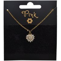 Sparkys Pozlacený řetízek s přívěskem SRDCE V SLUNCI