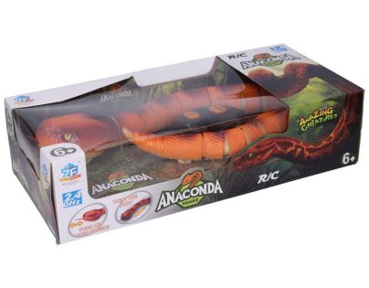 Sparkys RC Had s biomimikry a svítícími očima - oranžový