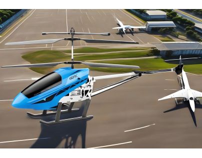 Sparkys RC Vrtulník M4 s kamerou modrý