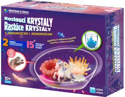 Sparkys Rostoucí krystaly s Jednorožci