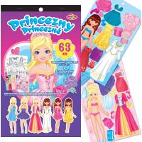 Sparkys Samolepky oblečení + omalovánky PRINCEZNY