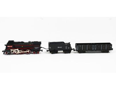 Sparkys SET Elektrická vláčkodráha - Parní lokomotiva s kouřem, světlem a zvukem na baterie 68 ks