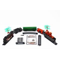 Sparkys SET Elektrická vláčkodráha - Parní lokomotiva s kouřem, světlem a zvukem na baterie 68 ks 5