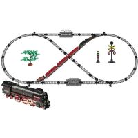 Sparkys SET Elektrická vláčkodráha - Parní lokomotiva s kouřem, světlem a zvukem na baterie