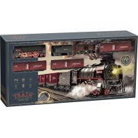 Sparkys SET Elektrická vláčkodráha - Parní lokomotiva s kouřem, světlem a zvukem na baterie 3