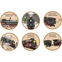 Sparkys SET Elektrická vláčkodráha - Parní lokomotiva s kouřem, světlem a zvukem na baterie 2