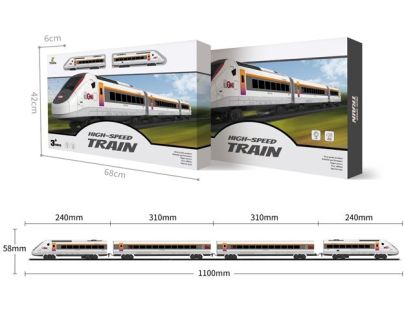 Sparkys Set železnice - Elektrická lokomotiva s vagóny a příslušenstvím