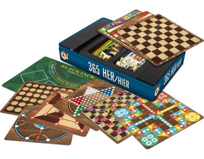 Sparkys STUDO GAMES - 365 společenských her v plechovém pouzdře