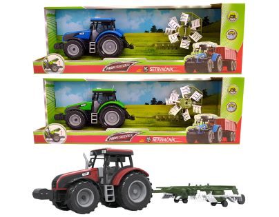 Sparkys Traktor s obracečkou sena se zvuky a světly