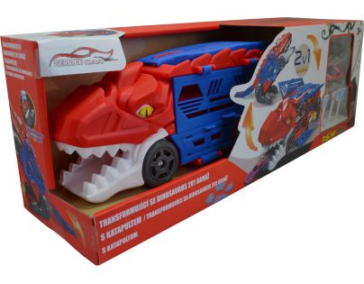 Sparkys Transformující se dinosaurus 2v1 garáž s katapultem