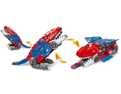 Sparkys Transformující se dinosaurus 2v1 garáž s katapultem