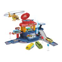 Sparkys Velký SET garáž 32 ks s autem měnící barvu a letadlem