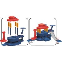 Sparkys Velký SET garáž 32 ks s autem měnící barvu a letadlem 4