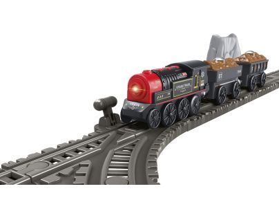 Sparkys vláčky - RC Parní vlak - černý (se zvuky, světly a kouřovými efekty)