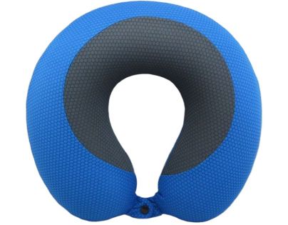 Sparkys Záhlavník s paměťovou pěnou a knoflíkem - modrý