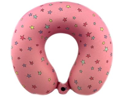 Sparkys Záhlavník s potiskem a paměťovou pěnou - růžový