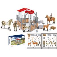 Sparkys Zvířátka z farmy - Malá jezdecká dráha s příslušenstvím 2 druhy