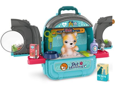 Sparkys Zvířecí nemocnice v batohu Pes 3v1 modrá