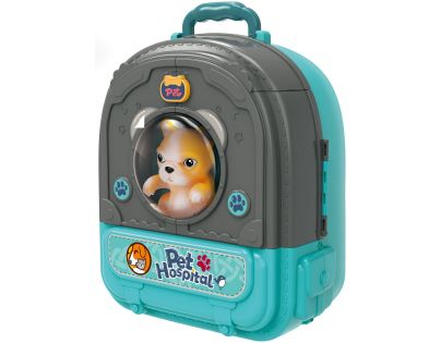 Sparkys Zvířecí nemocnice v batohu Pes 3v1 modrá