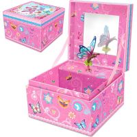 HM Studio Šperkovnice s hudbou na natahování s motýlkem